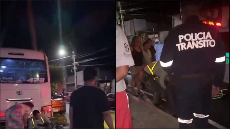 Cinco personas fueron atendidas por socorristas, según reportes. Foto: Cortesía