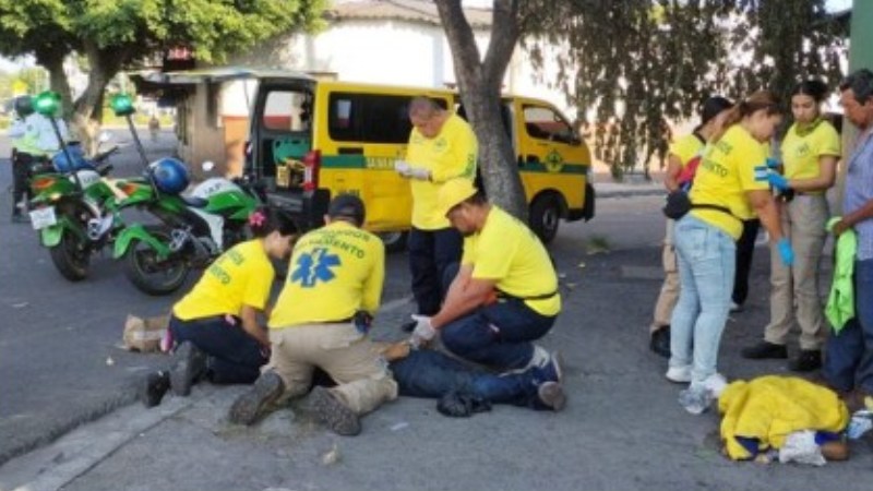 El hecho sucedió el Viernes Santos de este 2025 en San Salvador. Foto / Cortesía Comandos de Salvamento
