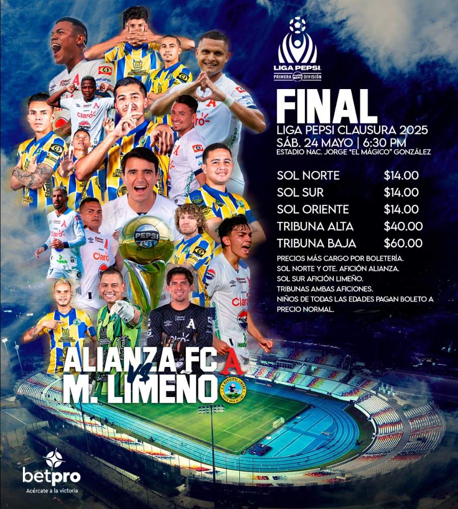 entradas boletos precios final clausura 2025 liga mayor futbol lmf primera division el salvador municipal limeno alianza fc