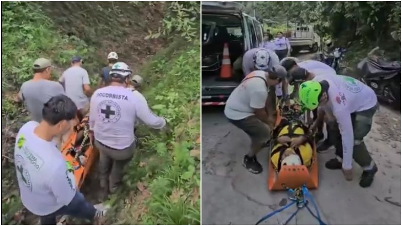 La víctima resultó con graves golpes. Foto / Cortesía Cruz Verde