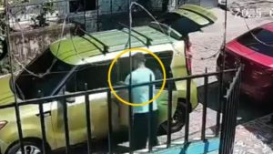 El hecho sucedió en Santa Clara, San Vicente, y quedó grabado. Foto / Cortesía