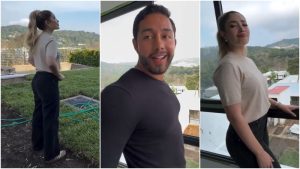 Larissa Graniello quedó maravillada al ver el jardín de su nueva casa.