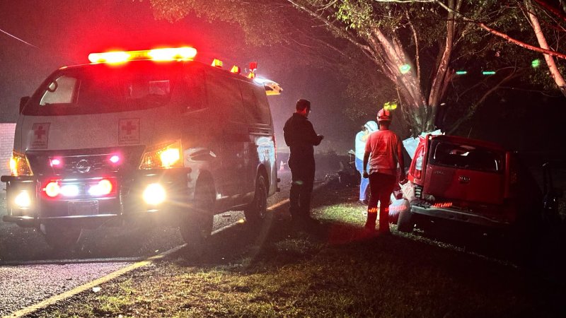 Socorristas fueron alertados de la emergencia en horas de la madrugada. Foto / Cortesía Cruz Roja.