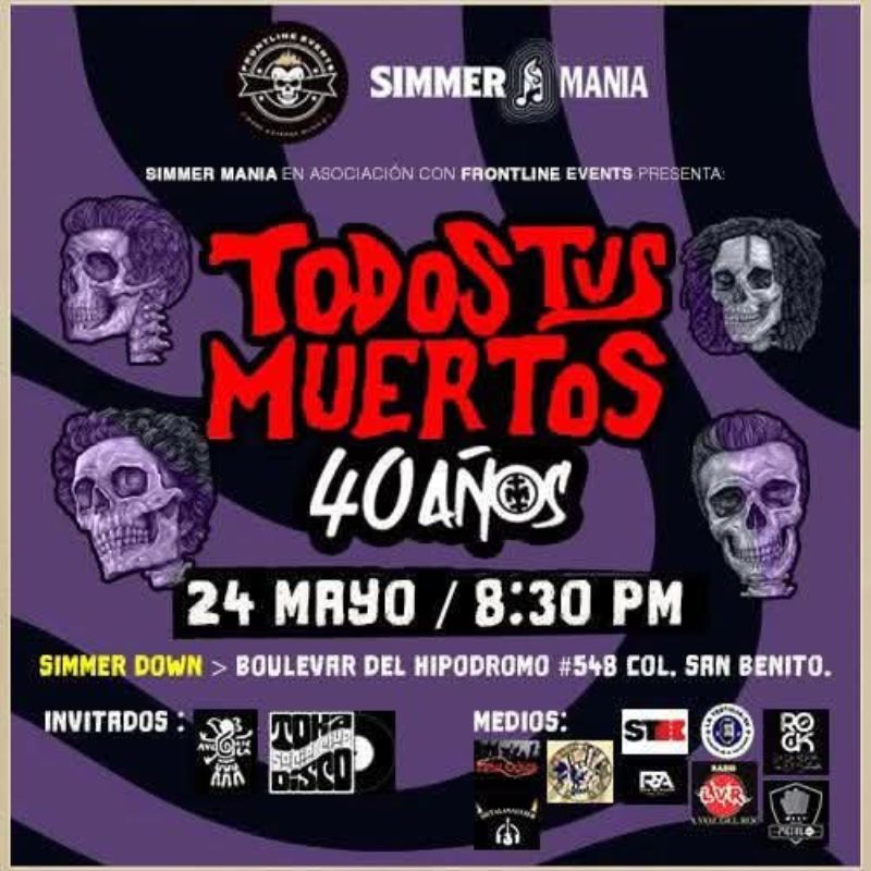 Afiche oficial del concierto en El Salvador.