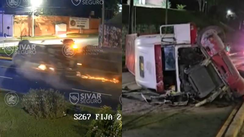 El accidente sucedió a eso de las 12:30 de la medianoche de este viernes. Foto / Cortesía