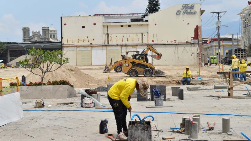 Avances en trabajos del centro histórico