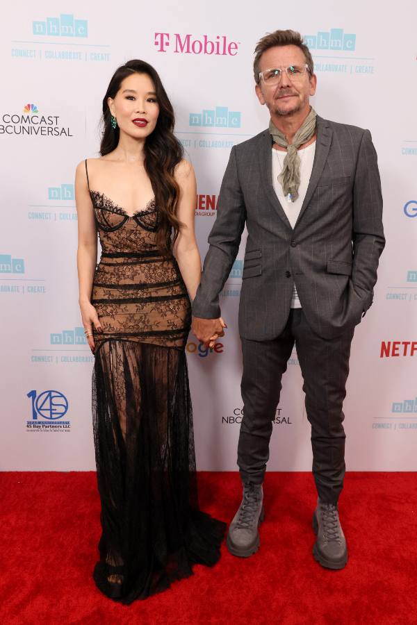 Alicia Hannah-Kim y su esposo, Sebastián Roché