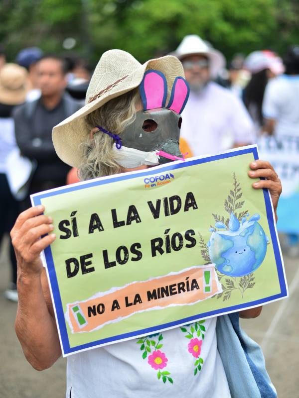 Caminata ecológica realizada por el movimiento franciscano de la iglesia católica junto a organizaciones ambientalistas.