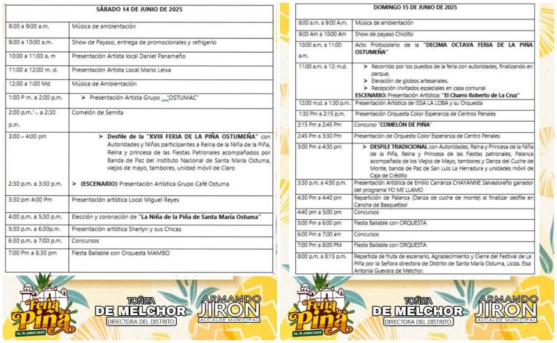 Feria Piña- Santa María Ostuma - La Paz