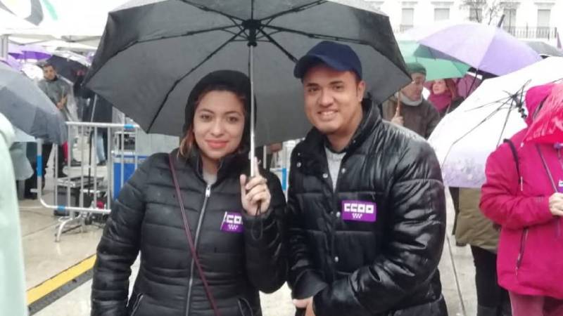 Ivania Cruz y Rudy Joya en España donde se encuentra asilados por motivos de su seguridad.