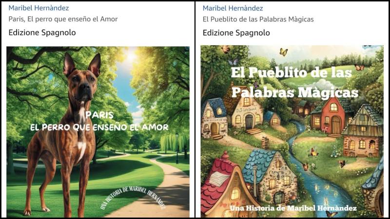Libros de la escritora Maribel Hernández residente en Italia