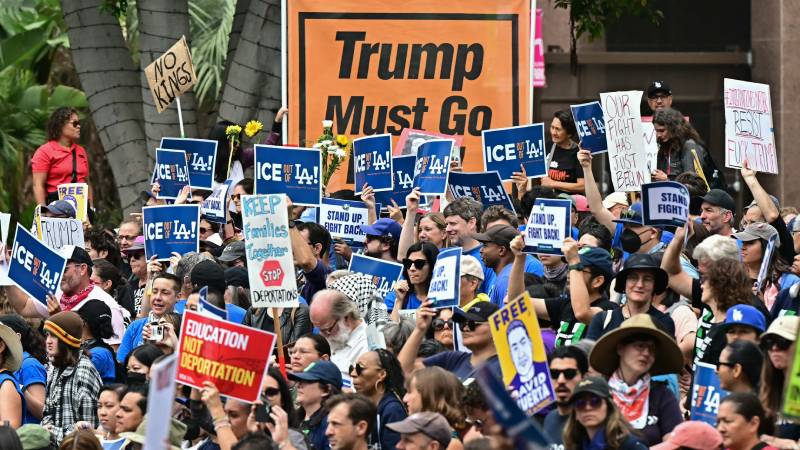 Los Angeles- Protestas-Redadas- Migratorias- Guardia Nacional