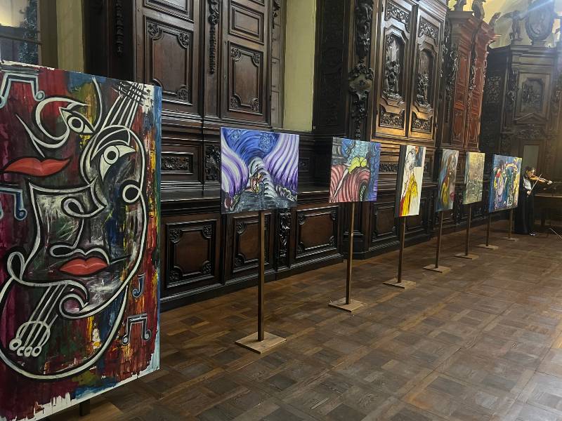 Pintor salvadoreño Nicolás Realegeño