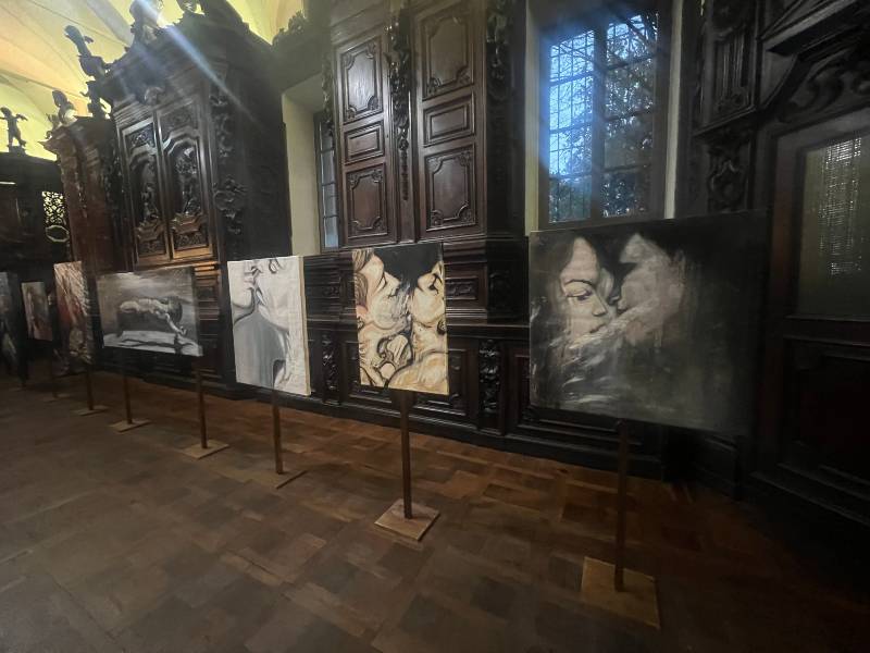 Pintor salvadoreño Nicolás Realegeño