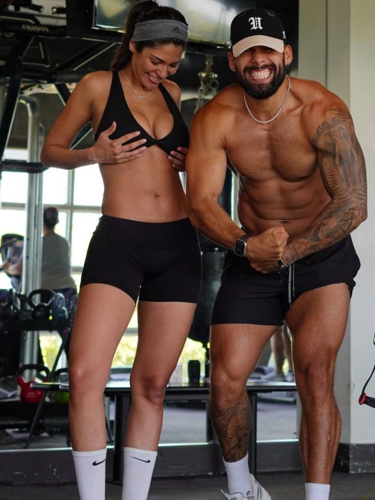 Sheynnis Palacios y su novio