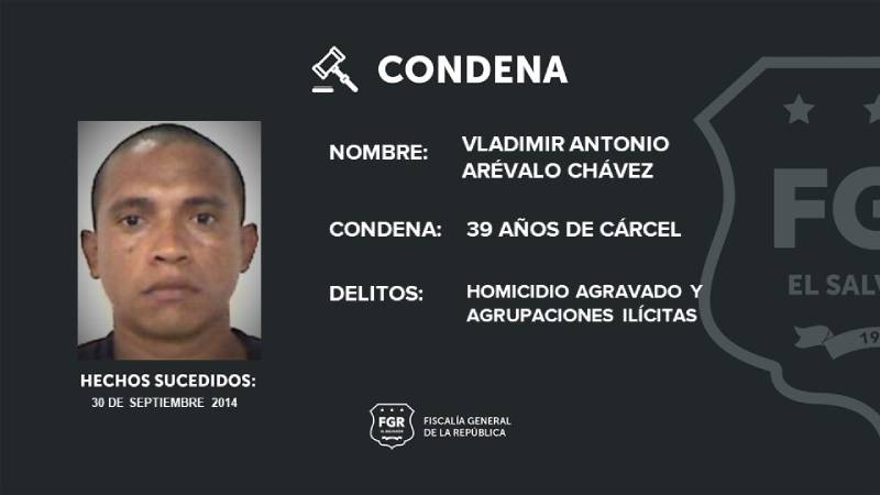 Vlladimir Arevalo condenado MS-13