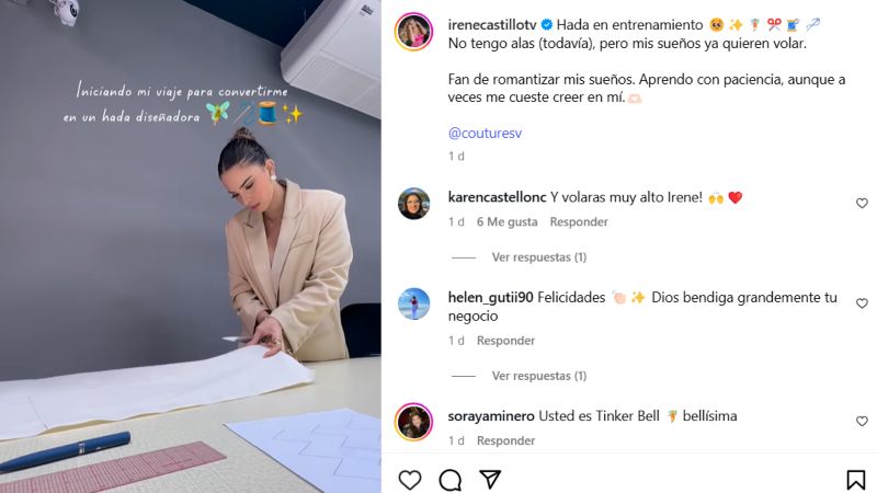 Irene Castillo está emocionada con su aprendizaje.