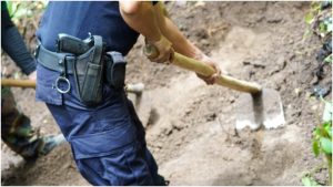 Lugar donde fueron hallados los restos, según informó la Fiscalía. Foto / Cortesía FGR