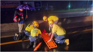 En el momento del accidente caía una fuerte tormenta. Foto / Cortesía Comandos