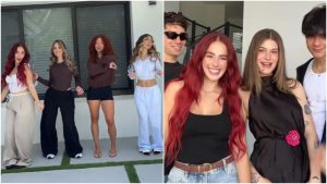 Nicolle Figueroa se ve feliz en los videos que se están viralizando en TikTok.