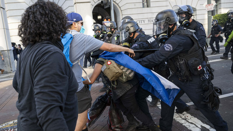 protestas Estados Unidos migrantes