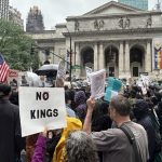 Protestas contra el gobierno de Donald Trump en Nueva York