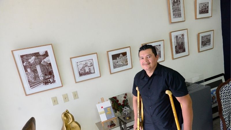 Roberto Melara presentará por primera vez sus piezas en una galería de arte, por lo que se siente muy agradecido con Premium Art Gallery por la confianza. / 