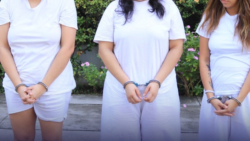 Las mujeres fueron arrestadas el pasado 31 de mayo. Foto: Centros Judiciales El Salvador