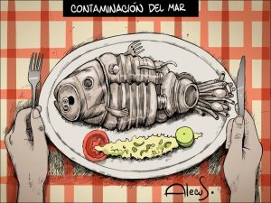 Alecus contaminacion mar
