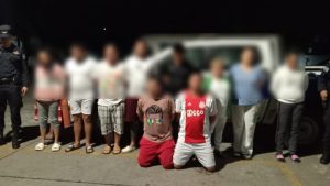 La Fiscalía hizo públicas las identidades de 11 personas capturadas en vías de investigación. Foto: FGR