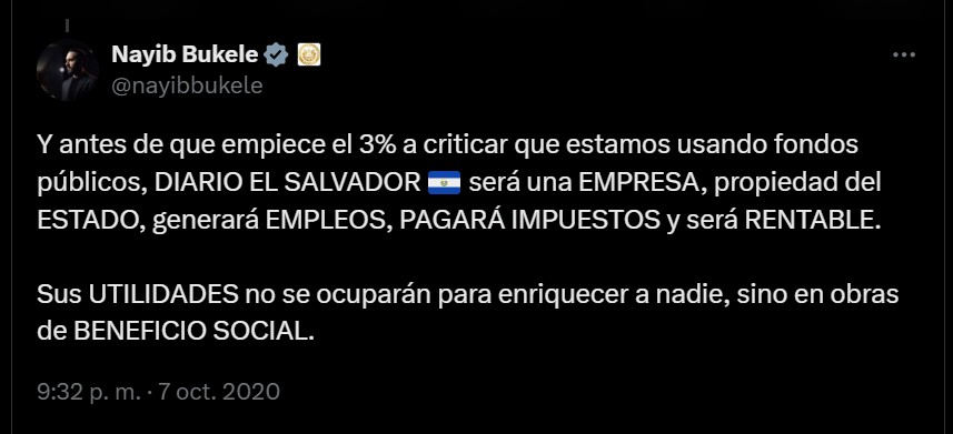 Bukele diario el salvador
