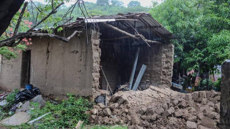 Casas daños temblores Ahuachapan Norte
