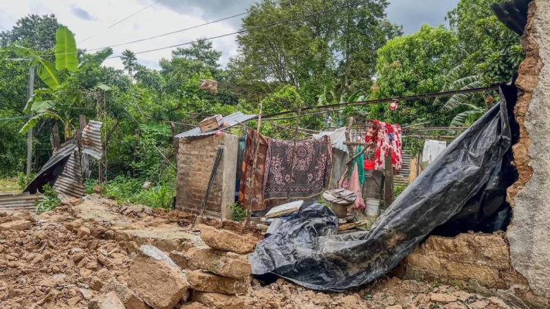 Casas daños temblores Ahuachapan Norte