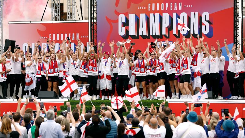 Celebracion Inglaterra Eurocopa Femenina