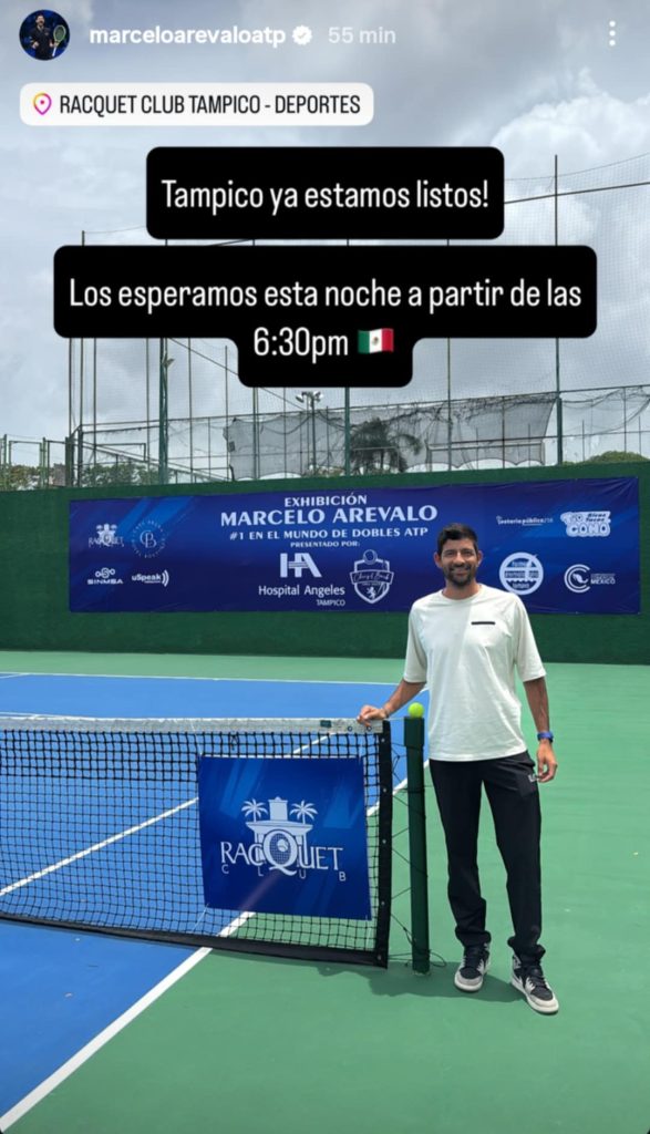 Chelo Arevalo exhibicion Mexico Tampico uno del mundo dobles