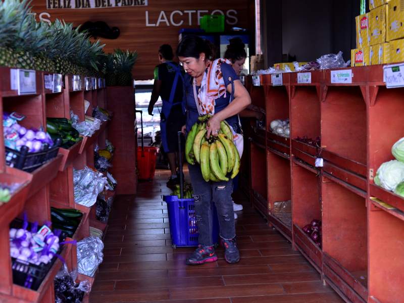 Imágenes de Agromercados de la Colonia Altavista y de TICSA en Ilopango y la Central de Abastos en Soyapango. Canasta básica, alimentos, frutas, verduras.