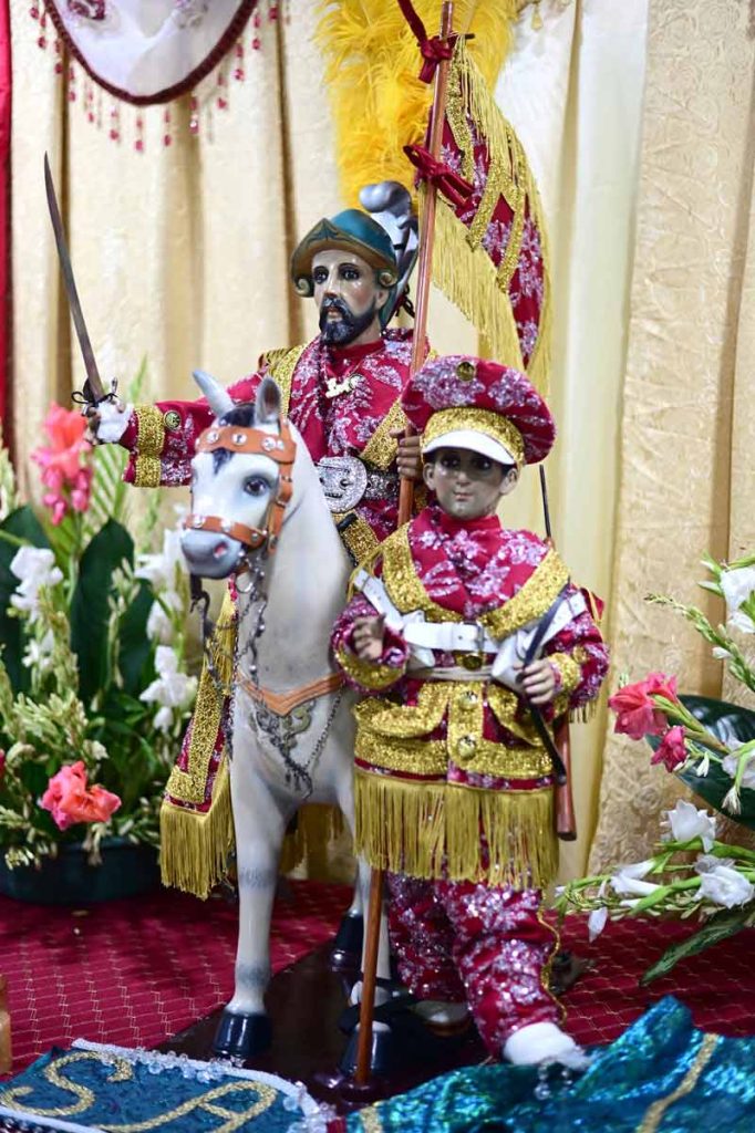 Santiago Apostol, santo patrono del distrito de Apastepeque donde se realizan las fiestas en su honor desde el 15 al 25 de julio.
