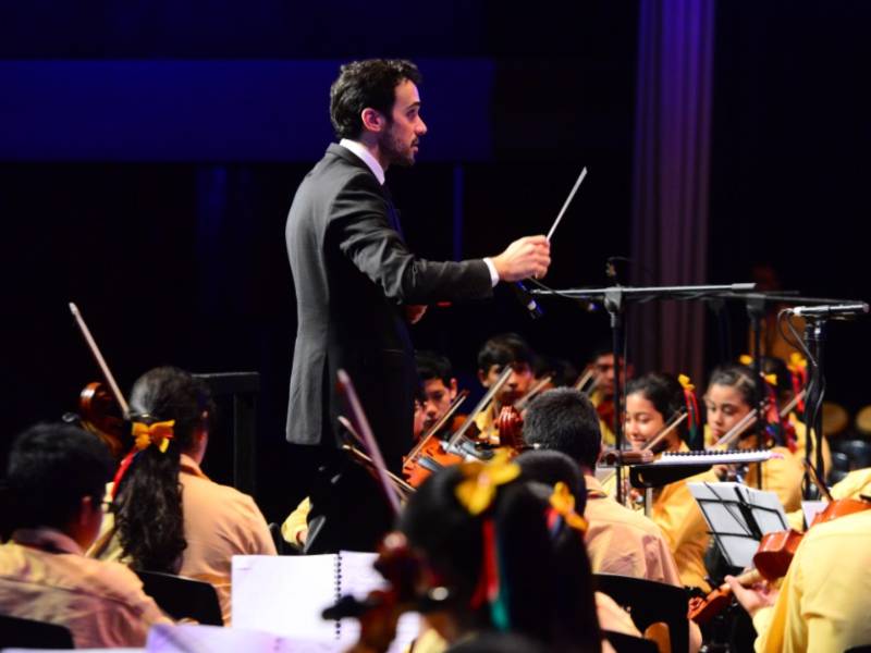 Martín Jorge con la OSJ