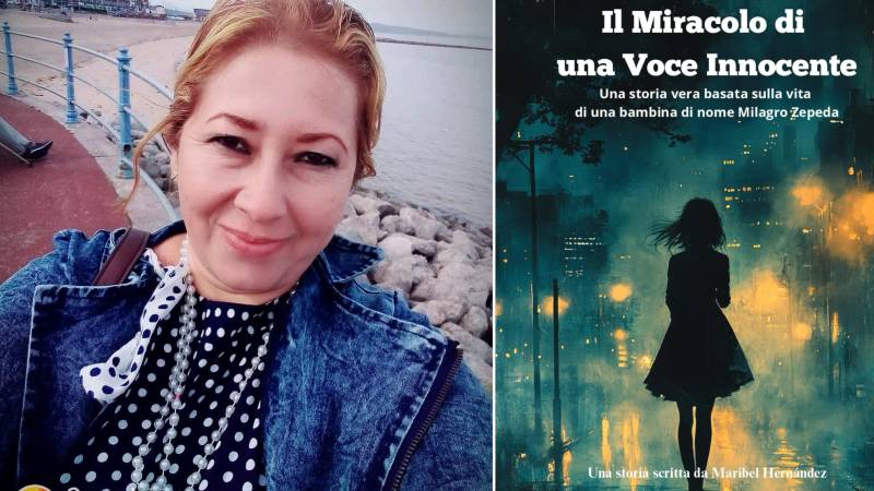 La obra de la salvadoreña residente en la nación italiana está disponible en Amazon.  / 
