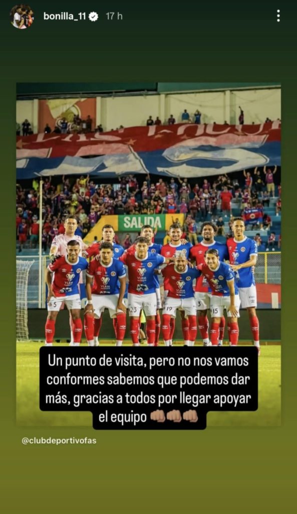 Nelson Bonilla FAS historia IG