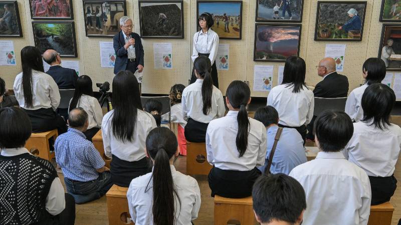 Pinturas de bomba atómica en Japón