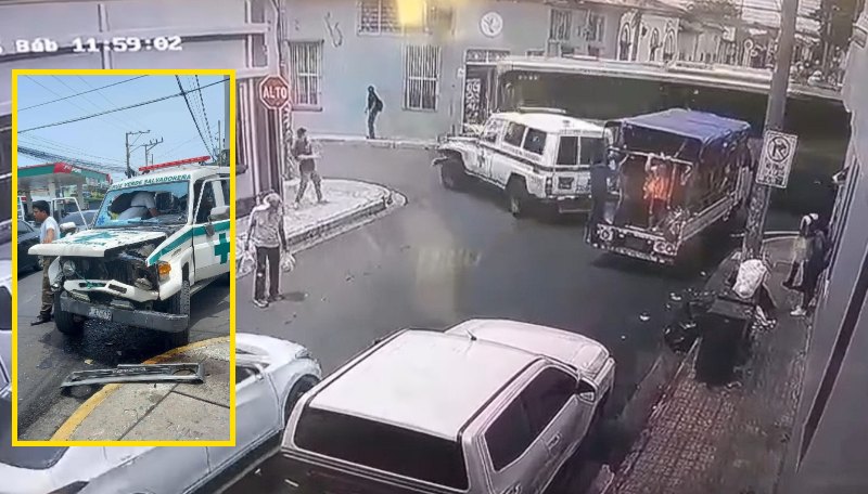 El accidente ocurrió sobre la avenida Independencia y 11ª Calle Poniente. Foto: Cortesía