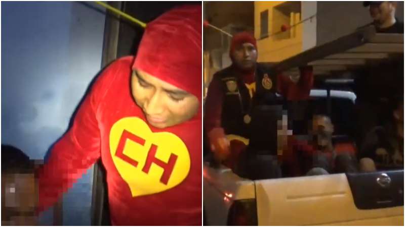 Cinco detenidos dejó el operativo. Foto / Captura de video 