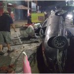 Conductor lesionado al caer a canaleta de trabajos de la ANDA en Ilopango