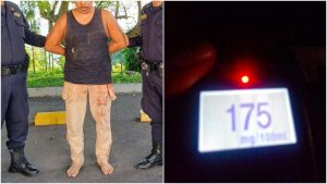 El hombre resultó con algunos golpes tras el choque. Foto / Cortesía PNC