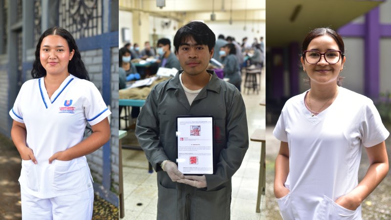 Estudiantes de la carrera de medicina y odontología brindan su valoración sobre su carrera y futuro en la profesión en El Salvador.