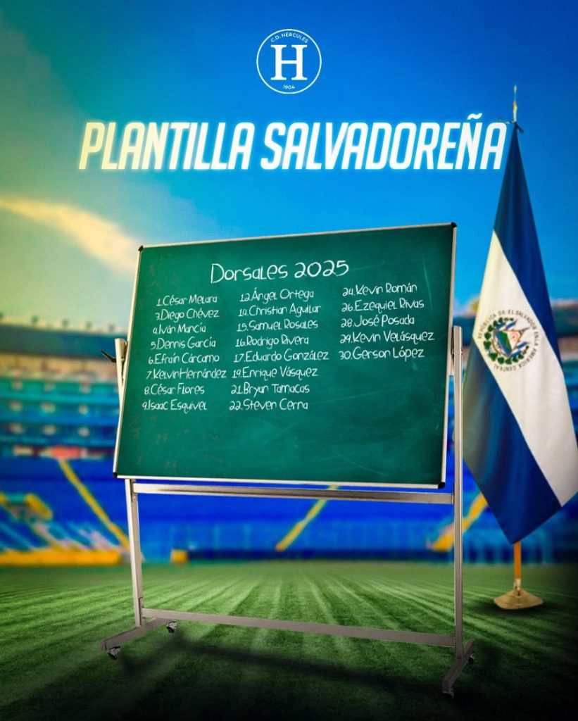 hercules futbol plantel el salvador apertura 2025 lmf