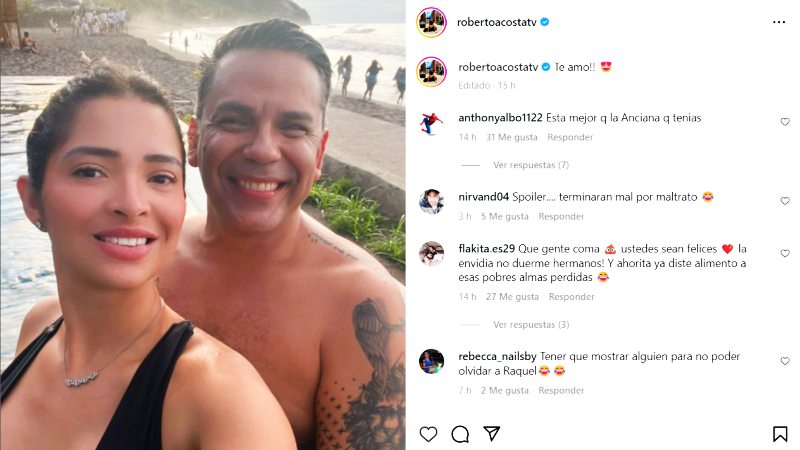 Roberto Acosta y Stacy Hércules hicieron pública su relación en Instagram.