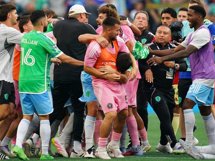 pelea seattle sounders inter miami