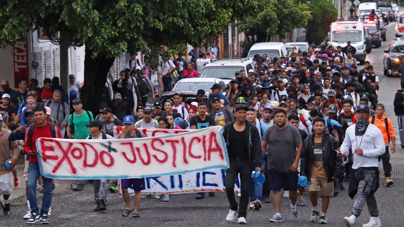 Caravana migrantes Mexico EEUU
